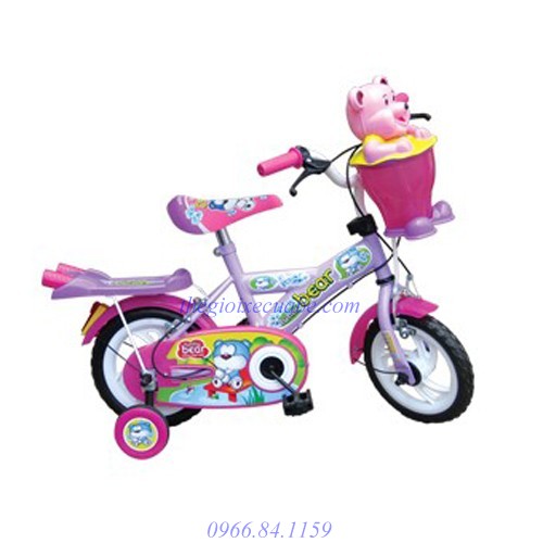 Xe đạp trẻ em nhựa chợ lớn 12'' ( con gấu)